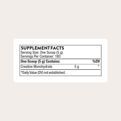 THORNE Creatine, Micronized Creatine Monohydrate Powder, 60 Servings
