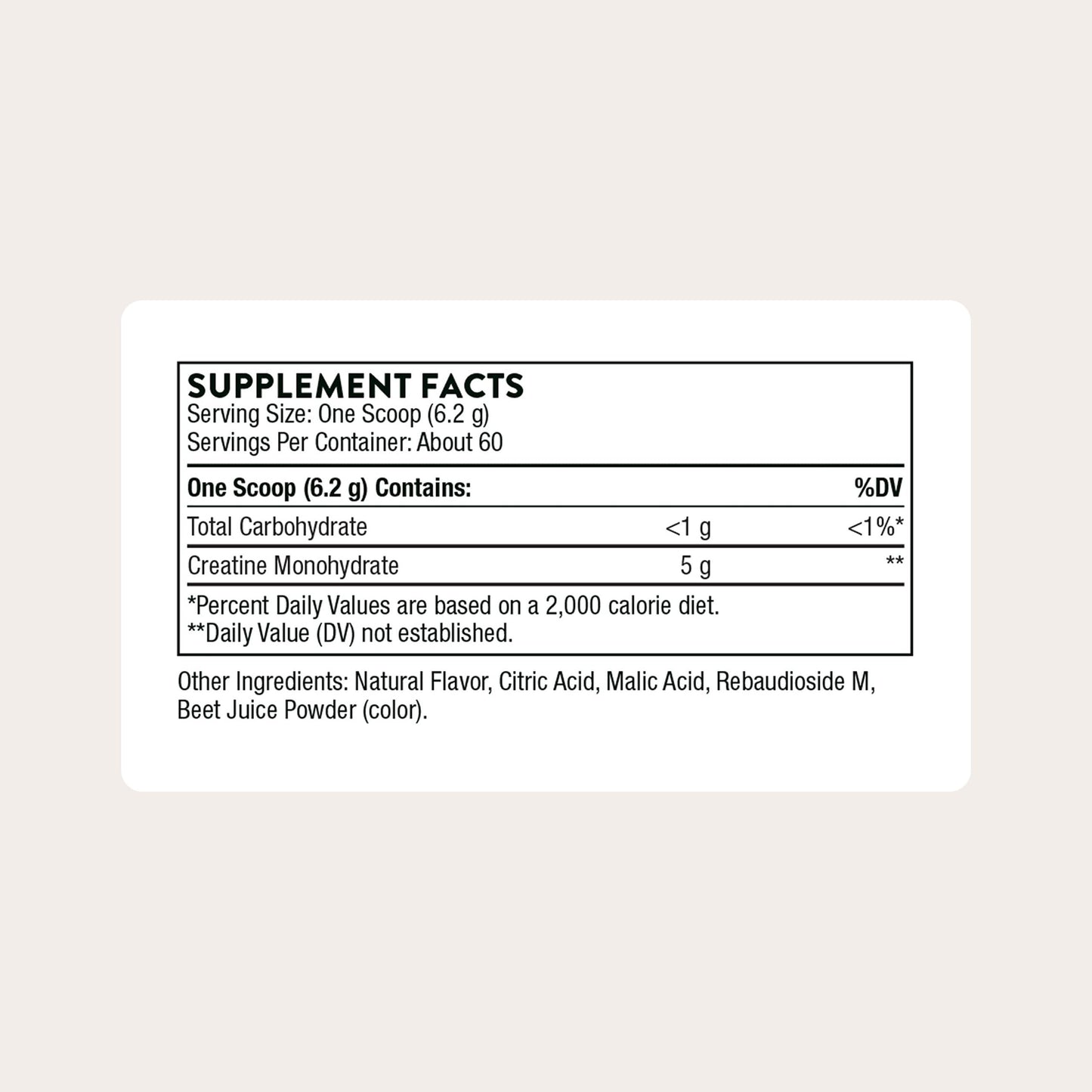 THORNE Creatine, Micronized Creatine Monohydrate Powder, 60 Servings