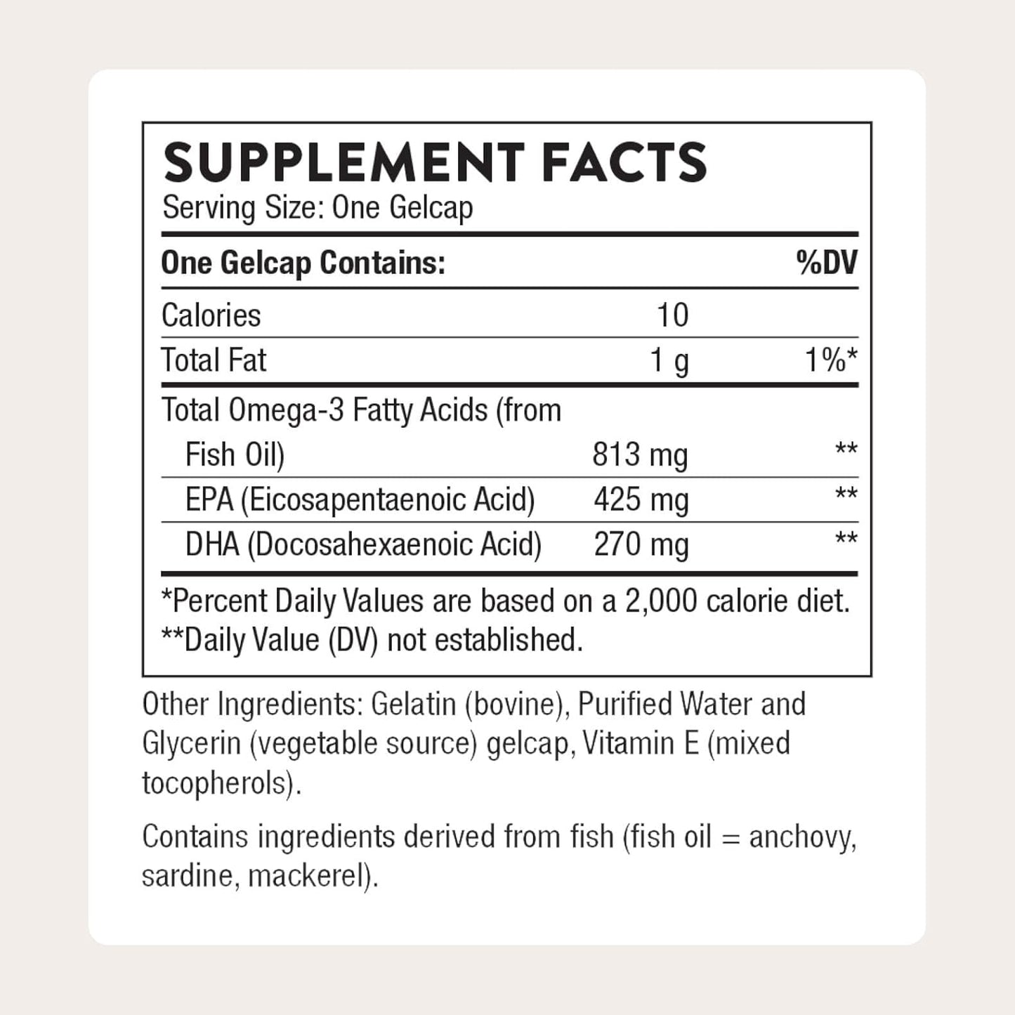 THORNE Super EPA, Omega-3 Fish Oil Supplement with EPA & DHA, 90 Softgels