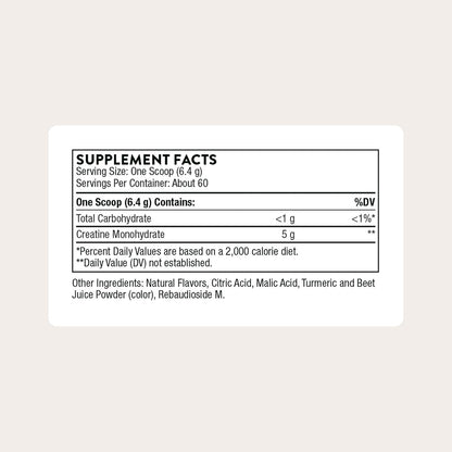 THORNE Creatine, Micronized Creatine Monohydrate Powder, 60 Servings