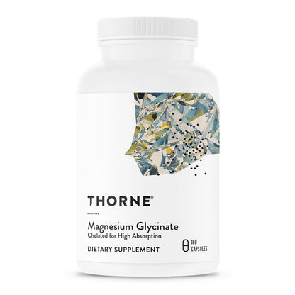 THORNE Magnesium Glycinate, Chelated Magnesium Supplement, 90 Capsules