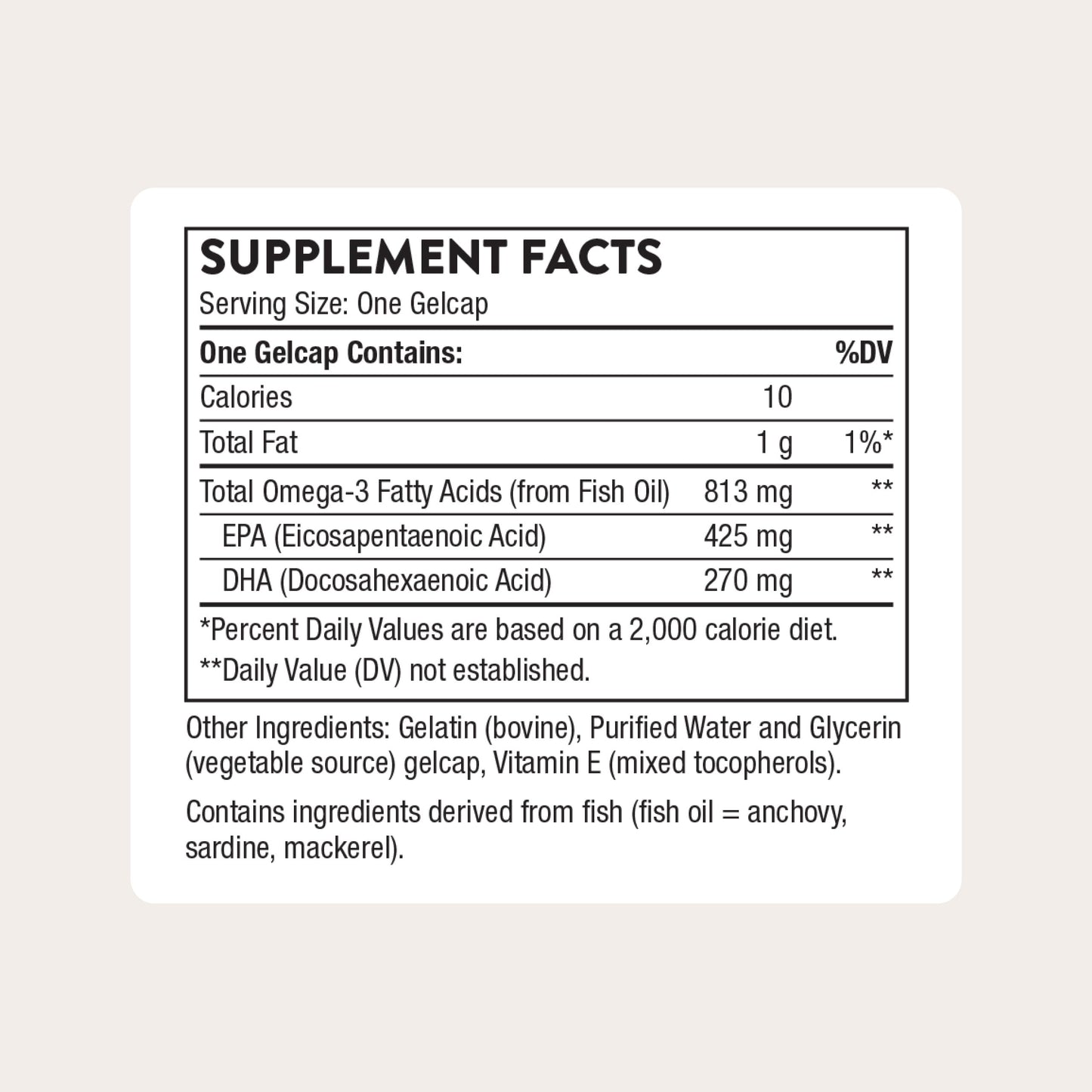 THORNE Super EPA, Omega-3 Fish Oil Supplement with EPA & DHA, 90 Softgels