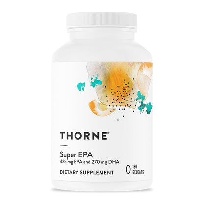 THORNE Super EPA, Omega-3 Fish Oil Supplement with EPA & DHA, 90 Softgels